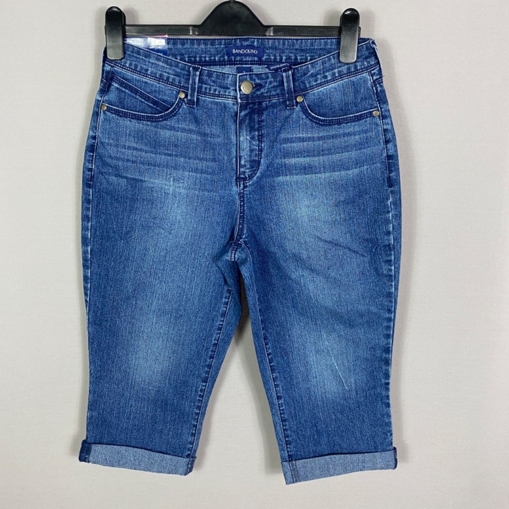Bandolino Simone Curvy Skinny Skimmer Capri Cuff Hem In Hyde Size 6 - Picture 2 of 11